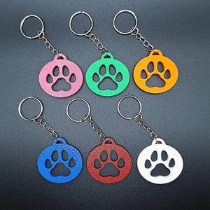 Paw Keychain: Eco-Friendly Pet Lover Gift, Handmade in USA