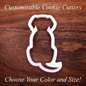 Dog Cookie Cutter: Customizable Size, Eco-Friendly PLA, Handmade
