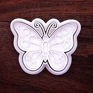 Butterfly Cookie Cutter: Spring Garden Baking Mold with Optional Stamp