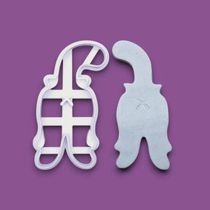 Cat Butt Cookie Cutter Set: Funny Cat Lover Baking Tool, Handmade in USA