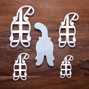 Cat Butt Cookie Cutter Set: Funny Cat Lover Baking Tool, Handmade in USA