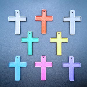Christian Cross Keychain: Eco-Friendly Religious Gift, Handmade in USA