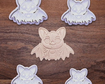 Bat Cookie Cutter Set: Halloween Baking, Fondant & Clay Crafts, Handmade in USA