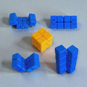 Infinity Fidget Cube: Stress & Anxiety Relief Toy, Handmade in USA, 30 Colors