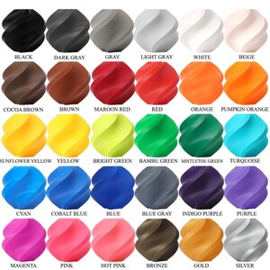 Color guide showing the 30 unique colors available for the Dog Cookie Cutter Set.