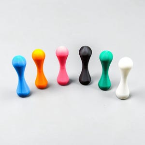 Knucklebone Fidget Toy: Eco-Friendly Rolling Flipping Skill Toy, Handmade in USA, 30 Colors