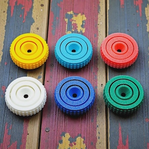 Bulk Mini EDC Fidget Toys: 1.5" Textured Stress Relief Spinners, USA Handmade, 30 Colors