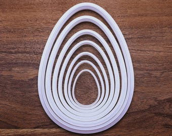 Egg Cookie Cutter Set: 7pc Classic Shapes, Easter Baking & Crafts