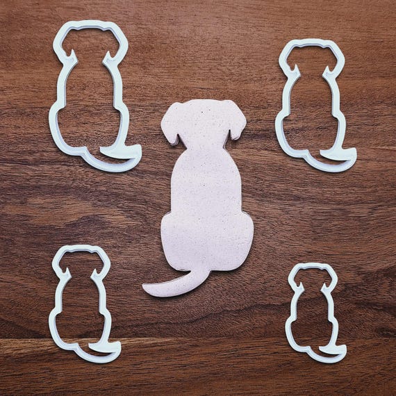 Dog Cookie Cutter Set: USA Handmade, Puppy Birthday Treats, 30 Colors