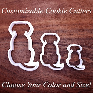 Dog Cookie Cutter Set: USA Handmade, Puppy Birthday Treats, Personalized Option