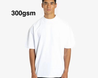 300gsm Blank White T Shirt - Ultra Heavyweight Oversized Blank