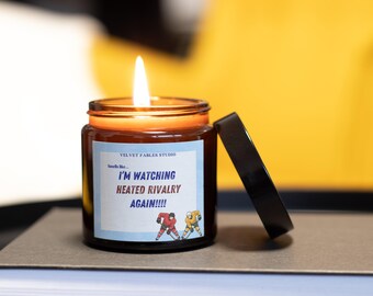 Heated Rivalry candle