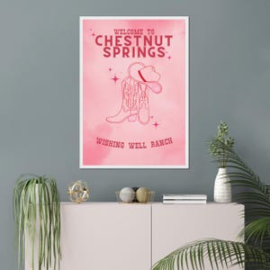 Chestnut Springs wall art | pink aesthetic poster| Elsie Silver