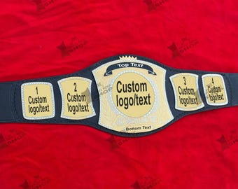 Custom Championship Belt: Personalized Brass Fantasy League Award