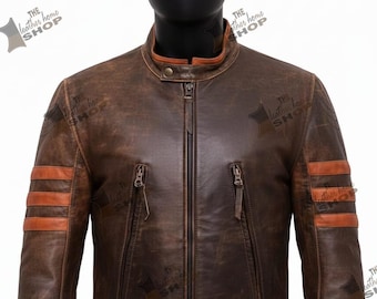 Handmade Wolverine Leather Jacket – X-Men Logan Cosplay Outfit