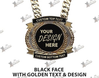 Custom Fantasy Football Championship Chain: Personalized MVP Medal Necklace