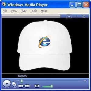 Windows XP Internet Explorer Vaporwave Webcore Y2K Retro Embroidered Hat
