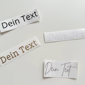 Personalisierter Schriftzug - Vinylfolie