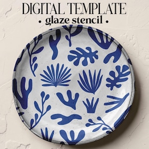 Plantilla para esmaltado de cerámica/Patrón de cortador artesanal (descarga digital)