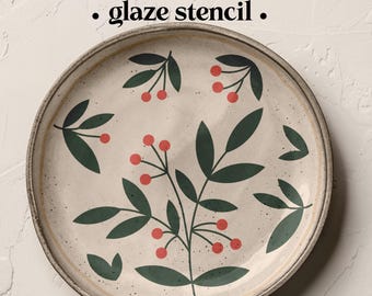 Pottery Glaze Stencil Sheet | Craft Cutter Design (Digital Download)