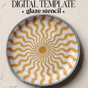 Pottery Glaze Stencil Sheet | Craft Cutter Pattern (Digital Download)