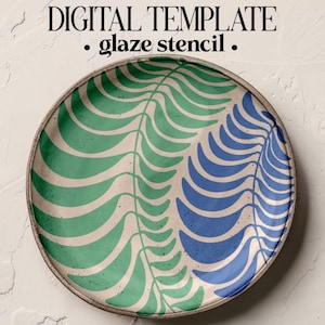 Arkusz szablonów do szkliwa ceramicznego | Wzór do wycinania (do pobrania w wersji cyfrowej)