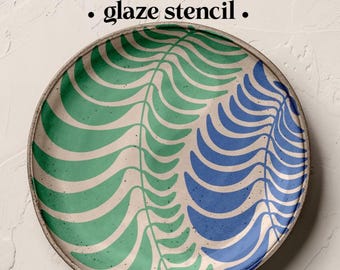 Pottery Glaze Stencil Sheet | Craft Cutter Pattern (Digital Download)