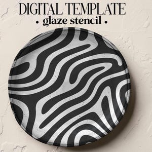 Foglio stencil per smalto per ceramica / modello per taglierina artigianale (download digitale)