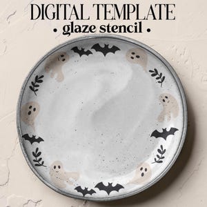 Pottery Glaze Stencil Sheet | Craft Cutter Pattern (Digital Download)