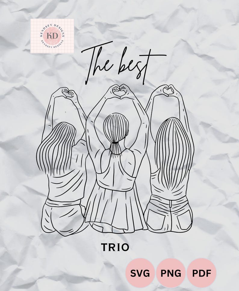 The Best Trio Svg | Personalised Designs for Cricut & Silhouette ...