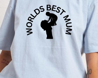Worlds Best Mum SVG, Mothers Day Design (Digital Download)