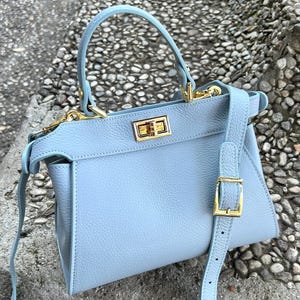 Élégant sac à main à bandoulière en cuir italien : sac à main à bandoulière fabriqué à la main pour femme