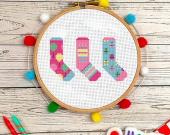 Birthday Party Card Cross Stitch Pattern: Instant Download PDF Chart - Etsy