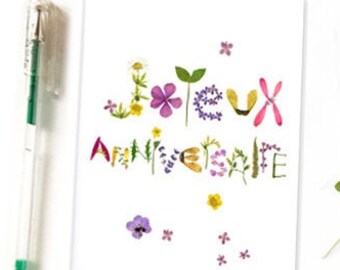 Cartes D Anniversaire Etsy Fr