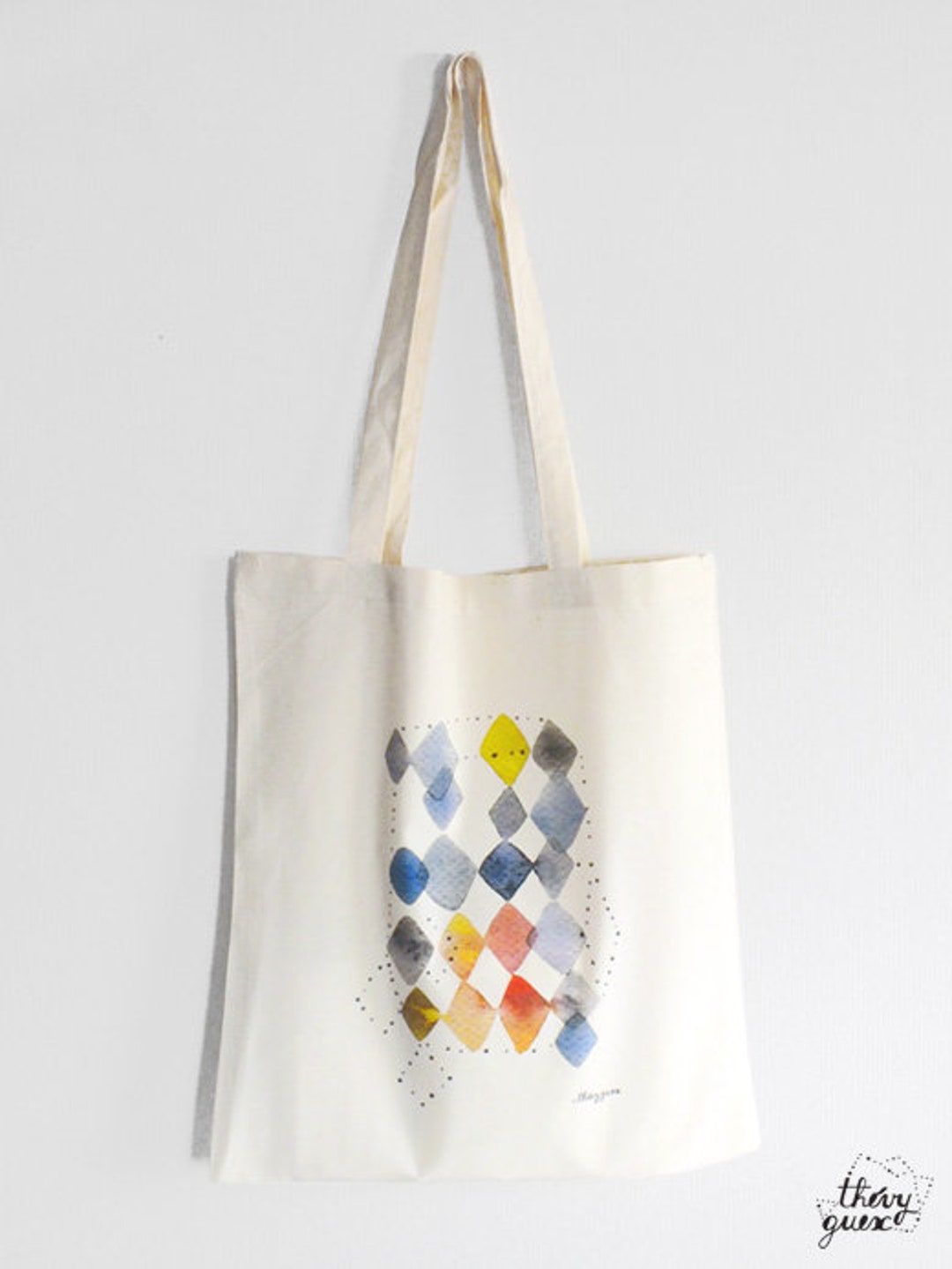 Fashion Small Tote Bag Rhombus Pattern Women's Handbag Space