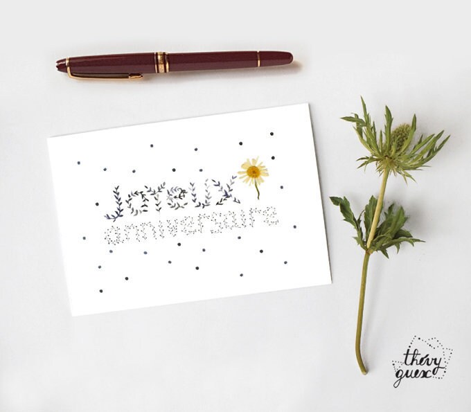 Carte Botanique Joyeux Anniversaire Marguerite Fleur Pois Etsy Carte Botanique Joyeux Anniversaire Marguerite Fleur Pois Etsy