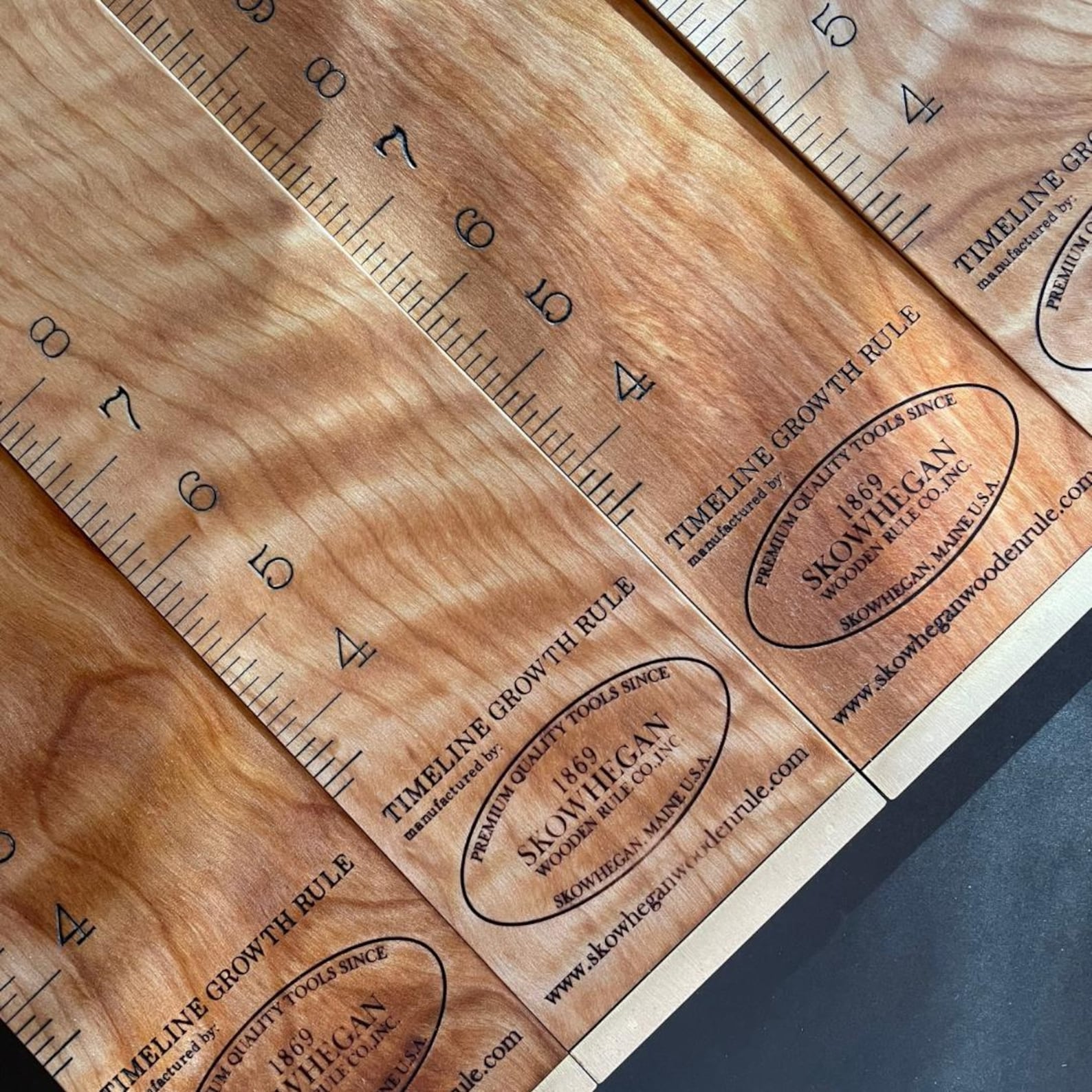 Birch Slotted Ruler Figured Birch Growth Ruler – Handcrafted Wood Keepsake - Unique - Etsy