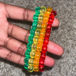 Rainbow kandi bracelet