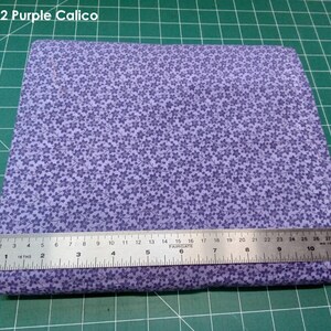 Cotton Calico by the yard and half yard #52 Purple Calico