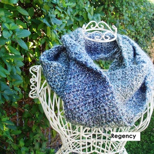 Hand Crochet Scarf Muffler made from Homespun Yarn Lion Brand READY TO SHIP image 3