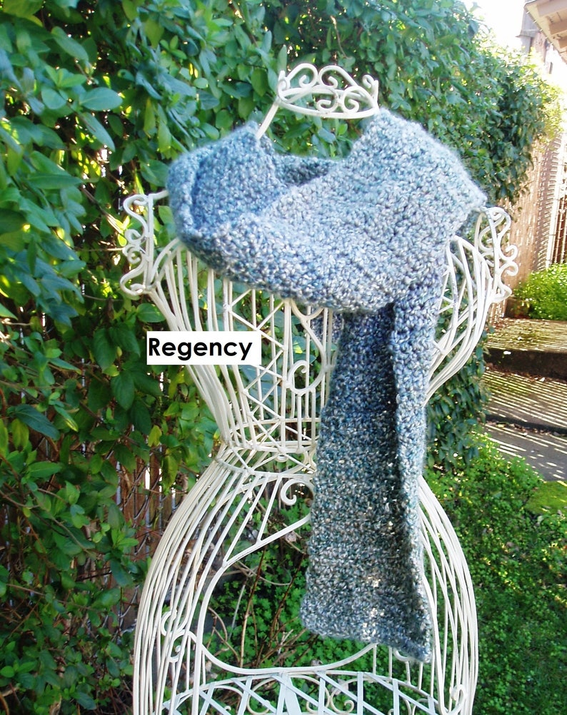 Hand Crochet Scarf Muffler made from Homespun Yarn Lion Brand READY TO SHIP image 1