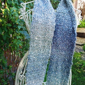Hand Crochet Scarf Muffler made from Homespun Yarn Lion Brand READY TO SHIP image 2