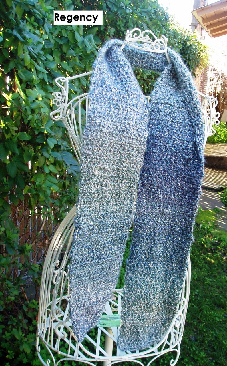 Hand Crochet Scarf Muffler made from Homespun Yarn Lion Brand READY TO SHIP image 2