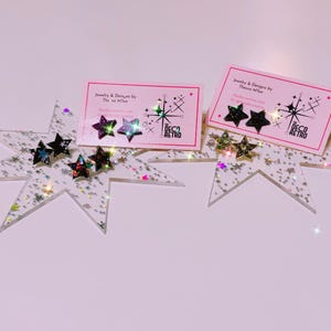 Sparkle Star Stud Earrings
