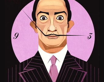 Clockwise Dali digital print