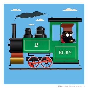 Ruby train Digital PRINT