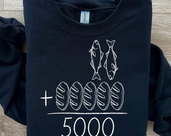 Jesus Feeds The 5000 Svg, Christian Shirt Png Design, Bible Verse Svg, Jesus Svg, Religious Shirt, Faith Svg, Believe Svg, Christian gifts