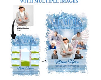 Memorial Template for Grieving Families | Multi-Photo Tribute | Canva PDF