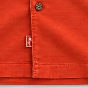 Vintage Tommy Bahama Silk Camp Shirt Orange Embroidered Hawaiian Resortwear image 9