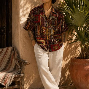 Retro Rayon Shirt - Etsy